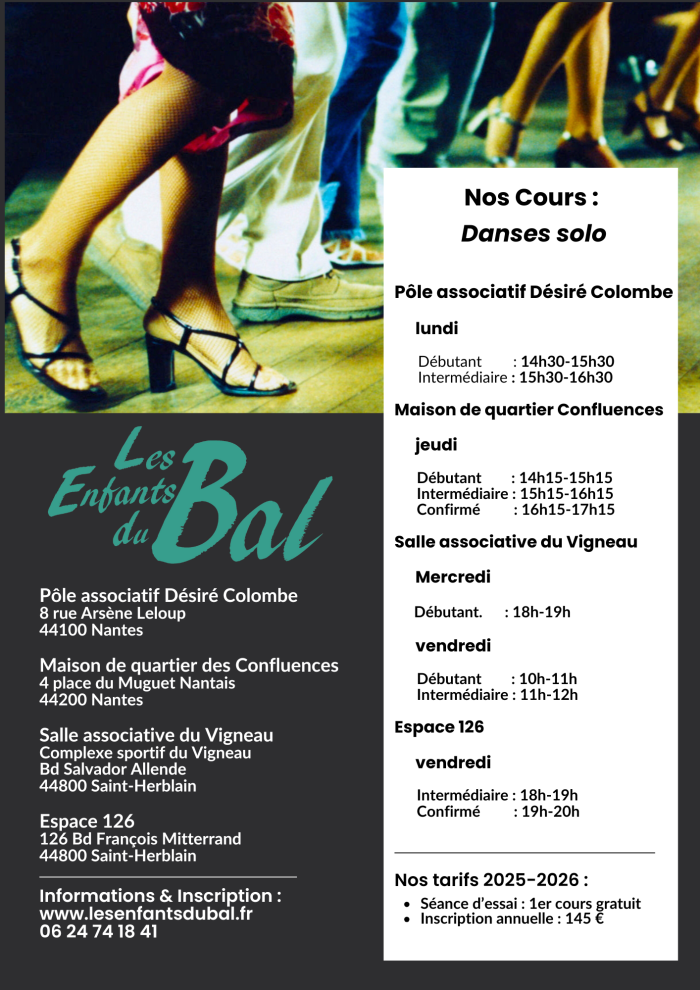 Cours de danse solo