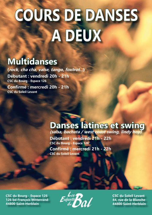 Flyer synthèse EDB 2021-2022 danses a deux Cours de danses à deux